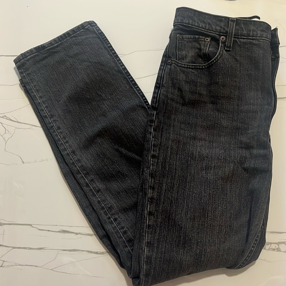 Abercrombie & Fitch Straight Leg Jeans - Black Wash